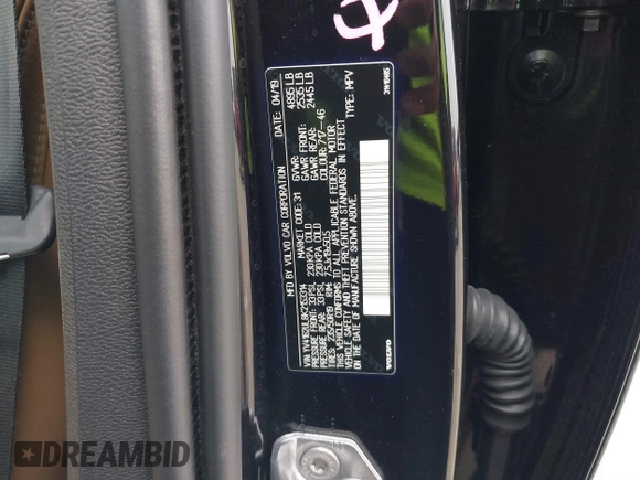 2019 Volvo XC40 Inscription с VIN YV4162UL8K2153314, выставлен на аукционе IAAI как лот 41466836 с пробегом 80 379 миль миль и . История ставок и продаж доступна на DreamBid. Изображение 9.