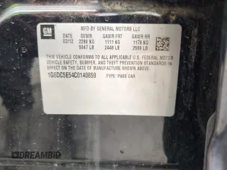 2012 Cadillac CTS с VIN 1G6DC5E54C0140859, выставлен на аукционе Copart как лот 58538705 с пробегом 129 841 миль миль и Списание • Salvage title. История ставок и продаж доступна на DreamBid. Изображение 13.