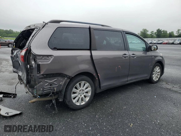2016 Toyota Sienna Limited with VIN 5TDDK3DC8GS130925, listed as a Copart auction lot 60163985 with 157,507 mi miles and Salvage title. Bid and sale history available at DreamBid. Image 3.