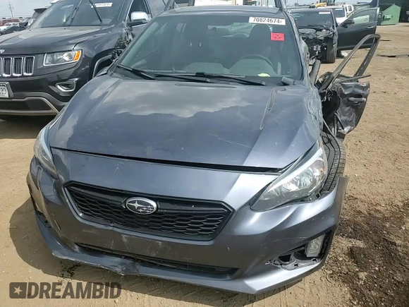 2017 Subaru Impreza Special Sports with VIN 4S3GTAL64H1713775, listed as a Copart auction lot 70824674 with 89,742 mi miles and Salvage title. Bid and sale history available at DreamBid. Image 12.