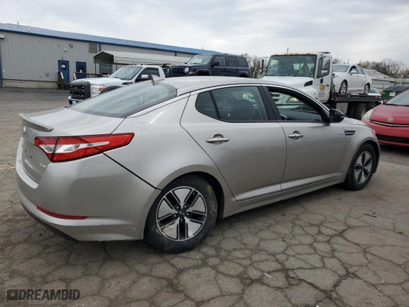 2013 Kia Optima Hybrid EX with VIN KNAGM4ADXD5049854, listed as a Copart auction lot 53319175 with 115,240 mi miles and Salvage Title. Bid and sale history available at carsss.com. Image 3.