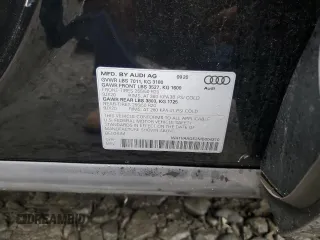 2021 Audi e-tron Prestige z VIN WA1VAAGE2MB004310, wystawiony jako Copart lot #60638165 z przebiegiem 34 576 mil mil oraz Szkoda całkowita • Salvage title. Historia ofert i sprzedaży dostępna na DreamBid. Obrazek 14.