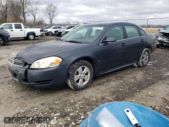 2009 Chevrolet Impala LT with VIN 2G1WT57K291106921, listed as a Copart auction lot 48038435 with 166,315 mi miles and Salvage Title. Bid and sale history available at DreamBid. Image 1.