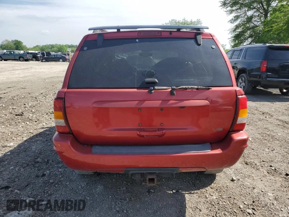 2002 Jeep Grand Cherokee Limited with VIN 1J4GW58N82C182603, listed as a Copart auction lot 57464295 with 240,179 mi miles and Salvage title. Bid and sale history available at DreamBid. Image 6.