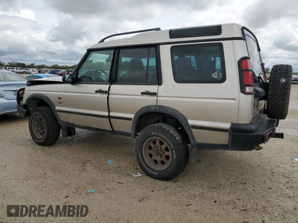 2002 Land Rover Discovery Cloth z VIN SALTY15482A752087, wystawiony jako Copart lot #69861824 z przebiegiem Nie podano mil oraz Szkoda całkowita • Salvage title. Historia ofert i sprzedaży dostępna na DreamBid. Obrazek 2.