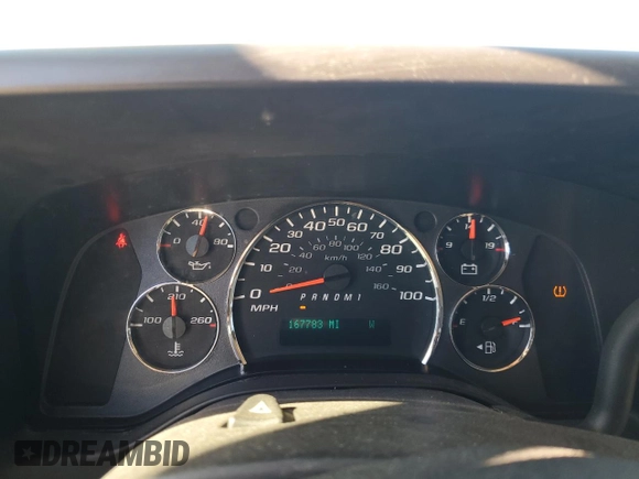 2011 Chevrolet Express Passenger 1LT with VIN 1GAZG1FGXB1161443, listed as a Copart auction lot 83894774 with 167,783 mi miles and Clean title. Bid and sale history available at DreamBid. Image 9.