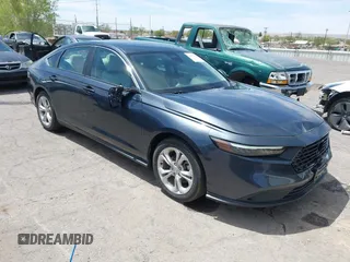 2023 Honda Accord Sedan LX with VIN 1HGCY1F28PA004601, listed as a IAAI auction lot 42031327 with 48,996 mi miles. Bid and sale history available at carsss.com. Image 1.