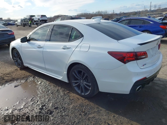 2018 Acura TLX w/A-SPEC Pkg with VIN 19UUB3F61JA000384, listed as a IAAI auction lot 41452595 with 36,139 mi miles. Bid and sale history available at carsss.com. Image 3.