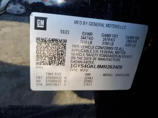 2021 Cadillac Escalade Sport Platinum z VIN 1GYS4GKL8MR263409, wystawiony jako Copart lot #45634055 z przebiegiem 46 790 mil mil oraz Szkoda całkowita • Salvage title. Historia ofert i sprzedaży dostępna na DreamBid. Obrazek 15.