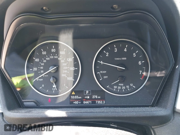 2017 BMW X1 xDrive28i with VIN WBXHT3C31H5F80056, listed as a IAAI auction lot 42049925 with 64,471 mi miles and . Bid and sale history available at DreamBid. Image 7.