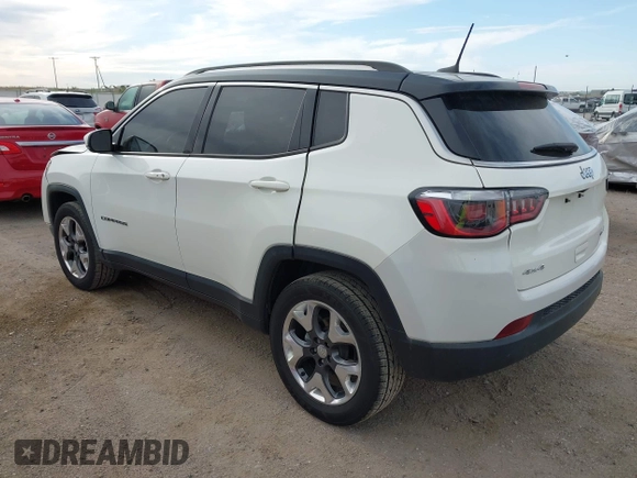 2019 Jeep Compass Limited z VIN 3C4NJDCB7KT678838, wystawiony jako IAAI lot #42193400 z przebiegiem 88 385 mil mil oraz . Historia ofert i sprzedaży dostępna na DreamBid. Obrazek 3.