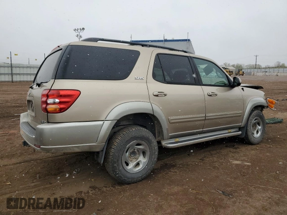 2003 Toyota Sequoia SR5 with VIN 5TDZT34A13S198804, listed as a Copart auction lot 53905185 with 250,067 mi miles and Salvage Title. Bid and sale history available at carsss.com. Image 3.