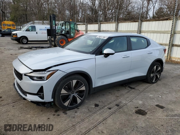 2023 Polestar 2 with VIN YSMED3KA9PL160800, listed as a Copart auction lot 42189675 with 17,439 mi miles and Non Repairable. Bid and sale history available at DreamBid. Image 1.