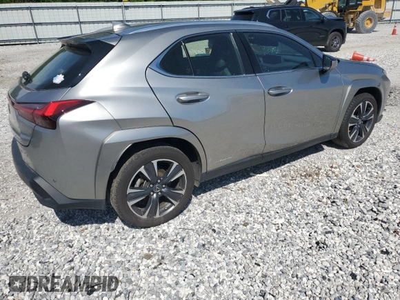 2022 Lexus UX 250h with VIN JTHP9JBH8N2060065, listed as a Copart auction lot 58173725 with 50,990 mi miles and Salvage title. Bid and sale history available at DreamBid. Image 3.