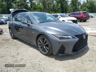 2022 Lexus IS 350 F Sport with VIN JTHGZ1B25N5052497, listed as a Copart auction lot 59523435 with 72,185 mi miles and Salvage title. Bid and sale history available at DreamBid. Image 4.