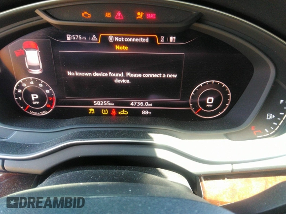 2019 Audi Q5 Premium Plus with VIN WA1BNAFY1K2054857, listed as a IAAI auction lot 42624504 with 58,255 mi miles and . Bid and sale history available at DreamBid. Image 7.