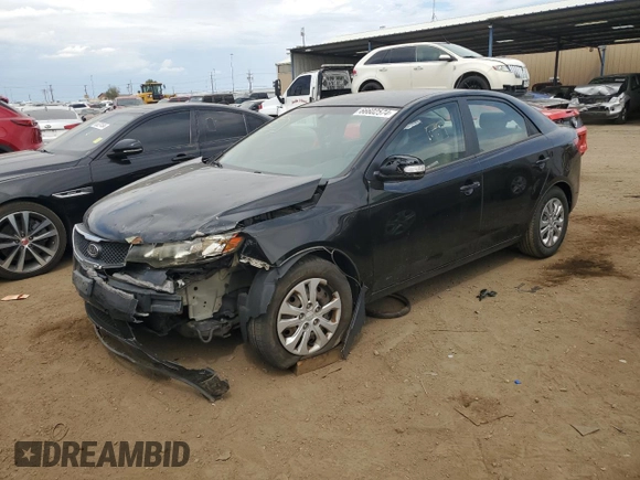 2010 Kia Forte EX with VIN KNAFU4A21A5244232, listed as a Copart auction lot 66602574 with 117,296 mi miles and Salvage Title. Bid and sale history available at carsss.com. Image 1.