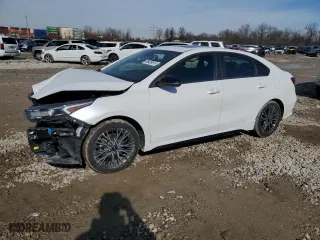 2024 Kia Forte GT-Line with VIN 3KPF54AD9RE726447, listed as a Copart auction lot 45429515 with 19,542 mi miles and Salvage Title. Bid and sale history available at carsss.com. Image 1.