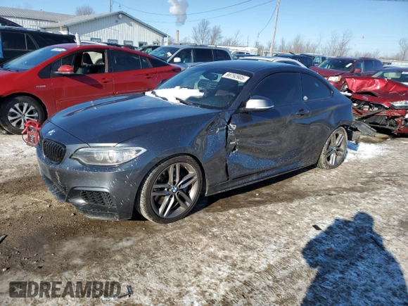 2015 BMW 2 Series 228i with VIN WBA1F5C59FVW98267, listed as a Copart auction lot 88792905 with 116,216 mi miles and Salvage Title. Bid and sale history available at carsss.com. Image 1.