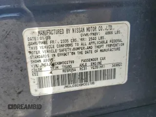 2008 Infiniti EX Journey with VIN JNKAJ09EX8M302799, listed as a Copart auction lot 63910285 with Not provided miles and Salvage title. Bid and sale history available at DreamBid. Image 13.