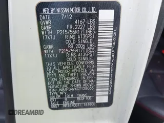 2012 Nissan Juke SL z VIN JN8AF5MVXCT128033, wystawiony jako IAAI lot #42035384 z przebiegiem 187 743 mil mil oraz . Historia ofert i sprzedaży dostępna na DreamBid. Obrazek 9.