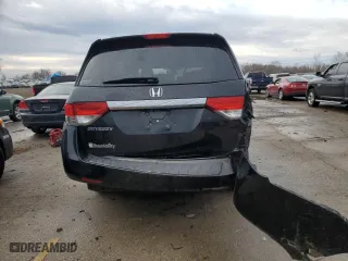 2014 Honda Odyssey EX-L with VIN 5FNRL5H62EB036964, listed as a Copart auction lot 46581355 with 62,290 mi miles and Salvage Title. Bid and sale history available at carsss.com. Image 6.