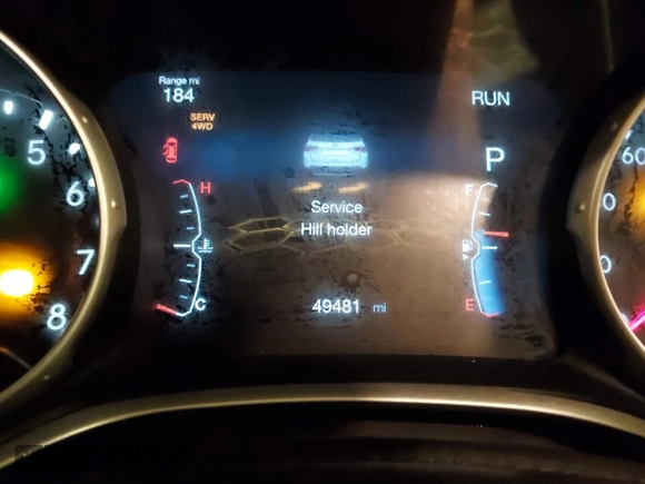 2020 Jeep Compass Limited with VIN 3C4NJDCB7LT240631, listed as a IAAI auction lot 41322631 with 49,481 mi miles. Bid and sale history available at carsss.com. Image 15.