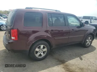 2009 Honda Pilot EX with VIN 5FNYF48469B011311, listed as a Copart auction lot 53736235 with 213,133 mi miles and Salvage Title. Bid and sale history available at DreamBid. Image 3.