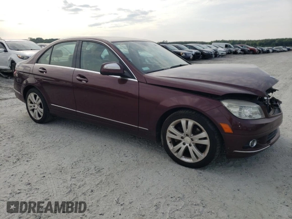 2008 Mercedes-Benz C 300 Sport with VIN WDDGF54X18F112807, listed as a Copart auction lot 60311985 with 138,807 mi miles and Salvage title. Bid and sale history available at DreamBid. Image 4.