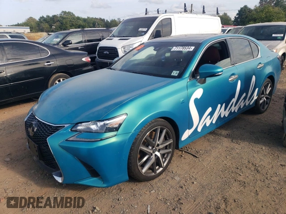 2020 Lexus GS with VIN JTHEZ1BL9LA019572, listed as a Copart auction lot 71178534 with 0 mi miles and Salvage Title. Bid and sale history available at carsss.com. Image 1.