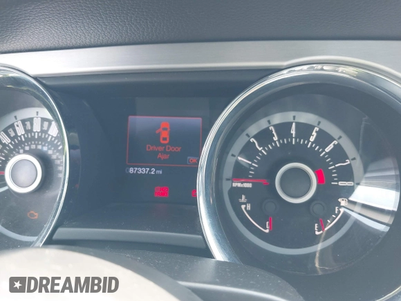 2013 Ford Mustang V6 with VIN 1ZVBP8AM9D5257832, listed as a IAAI auction lot 42504860 with 87,337 mi miles and . Bid and sale history available at DreamBid. Image 7.