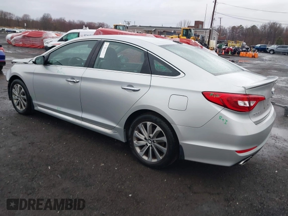 2017 Hyundai Sonata Sport with VIN 5NPE34AF4HH485507, listed as a IAAI auction lot 41853885 with 53,875 mi miles. Bid and sale history available at carsss.com. Image 3.
