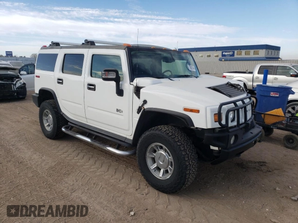 2005 Hummer H2 SUV with VIN 5GRGN23U45H125469, listed as a Copart auction lot 75885744 with 0 mi miles and Salvage Title. Bid and sale history available at carsss.com. Image 4.