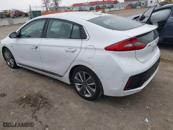 2018 Hyundai Ioniq Hybrid Limited with VIN KMHC85LC8JU092957, listed as a IAAI auction lot 41652652 with 94,943 mi miles. Bid and sale history available at carsss.com. Image 3.