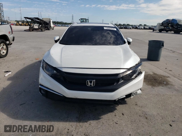 2021 Honda Civic Sedan EX with VIN 19XFC1F39ME012816, listed as a Copart auction lot 74093434 with 0 mi miles and Salvage Title. Bid and sale history available at carsss.com. Image 5.