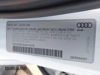 2018 Audi A6 Premium Plus with VIN WAUG8AFCXJN013578, listed as a IAAI auction lot 41929067 with 94,769 mi miles. Bid and sale history available at carsss.com. Image 9.