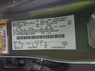 2021 Ford Ranger XL with VIN 1FTER4EH8MLD18454, listed as a IAAI auction lot 42153776 with Not provided miles and . Bid and sale history available at DreamBid. Image 9.