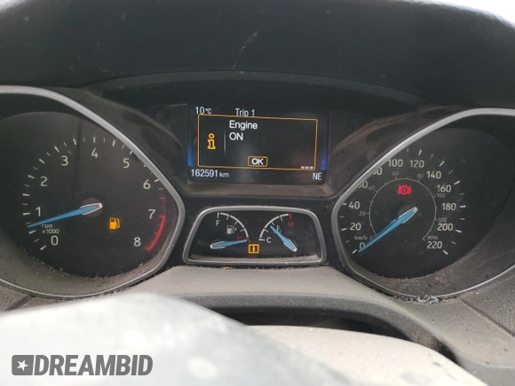 2015 Ford Focus SE with VIN 1FADP3F21FL361984, listed as a Copart auction lot 53647525 with 162,591 mi miles and Salvage Title. Bid and sale history available at carsss.com. Image 9.