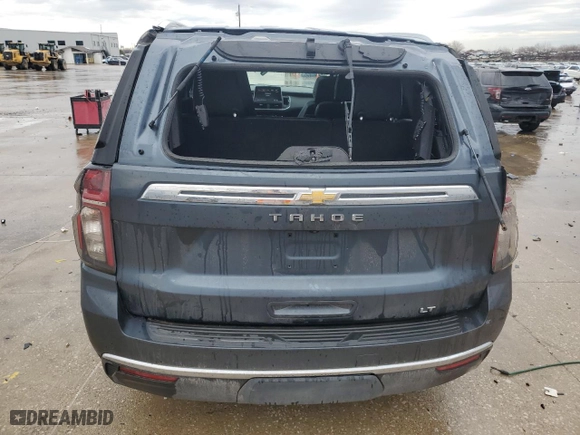 2021 Chevrolet Tahoe LT with VIN 1GNSKNKD0MR170562, listed as a Copart auction lot 43144025 with 40,665 mi miles and Salvage Title. Bid and sale history available at carsss.com. Image 6.