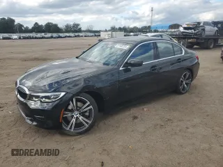 2021 BMW 3 Series 330i xDrive with VIN WBA5R7C09MFK87371, listed as a Copart auction lot 81160724 with 46,817 mi miles and Salvage Title. Bid and sale history available at carsss.com. Image 1.