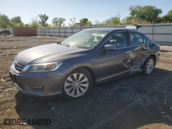 2015 Honda Accord EX-L с VIN 1HGCR2F81FA071630, выставлен на аукционе Copart как лот 57248565 с пробегом 79 071 миль миль и Списание • Salvage title. История ставок и продаж доступна на DreamBid. Изображение 1.