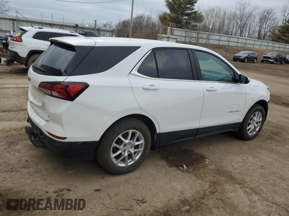 2023 Chevrolet Equinox LT with VIN 3GNAXUEG6PL255589, listed as a Copart auction lot 50379685 with 19,714 mi miles and Salvage Title. Bid and sale history available at DreamBid. Image 3.