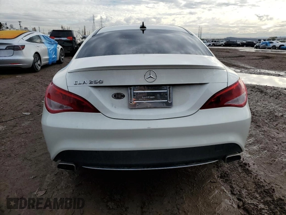 2016 Mercedes-Benz CLA with VIN WDDSJ4EBXGN366820, listed as a Copart auction lot 72882702 with 59,164 mi miles. Bid and sale history available at carsss.com. Image 6.