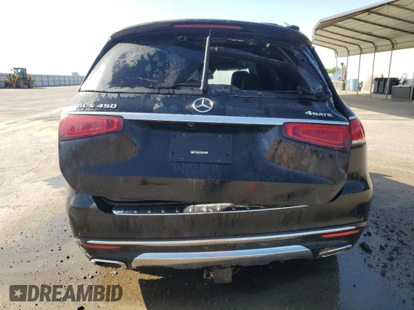 2022 Mercedes-Benz GLS 450 with VIN 4JGFF5KE4NA684739, listed as a Copart auction lot 51944045 with Not Provided miles and Salvage Title. Bid and sale history available at DreamBid. Image 6.