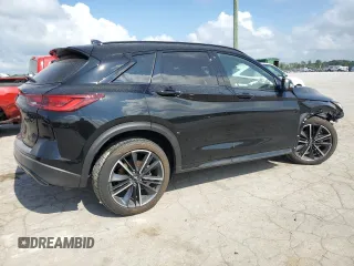 2023 Infiniti QX50 Sport with VIN 3PCAJ5FB0PF114339, listed as a Copart auction lot 57389284 with 11,462 mi miles and Salvage Title. Bid and sale history available at DreamBid. Image 3.