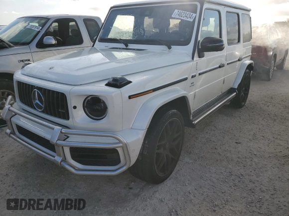 2021 Mercedes-Benz G 63 AMG with VIN W1NYC7HJ0MX371374, listed as a Copart auction lot 74623434 with 37,901 mi miles and Salvage Title. Bid and sale history available at DreamBid. Image 1.