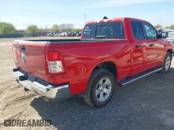 2023 Ram 1500 Big Horn with VIN 1C6SRFBTXPN546270, listed as a IAAI auction lot 41815977 with 55,688 mi miles. Bid and sale history available at carsss.com. Image 4.