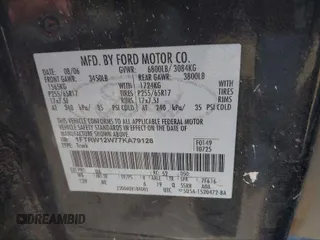 2007 Ford F-150 XLT z VIN 1FTRW12W77KA79128, wystawiony jako IAAI lot #41099284 z przebiegiem 154 191 mil mil oraz . Historia ofert i sprzedaży dostępna na DreamBid. Obrazek 9.