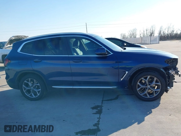 2023 BMW X3 sDrive30i with VIN 5UX43DP05P9P62525, listed as a IAAI auction lot 41377611 with 31,500 mi miles and . Bid and sale history available at DreamBid. Image 13.