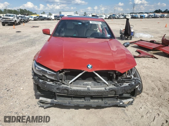 2022 BMW 3 Series 330i with VIN 3MW5R1J06N8C33956, listed as a Copart auction lot 56572065 with 60,867 mi miles and Salvage title. Bid and sale history available at DreamBid. Image 5.